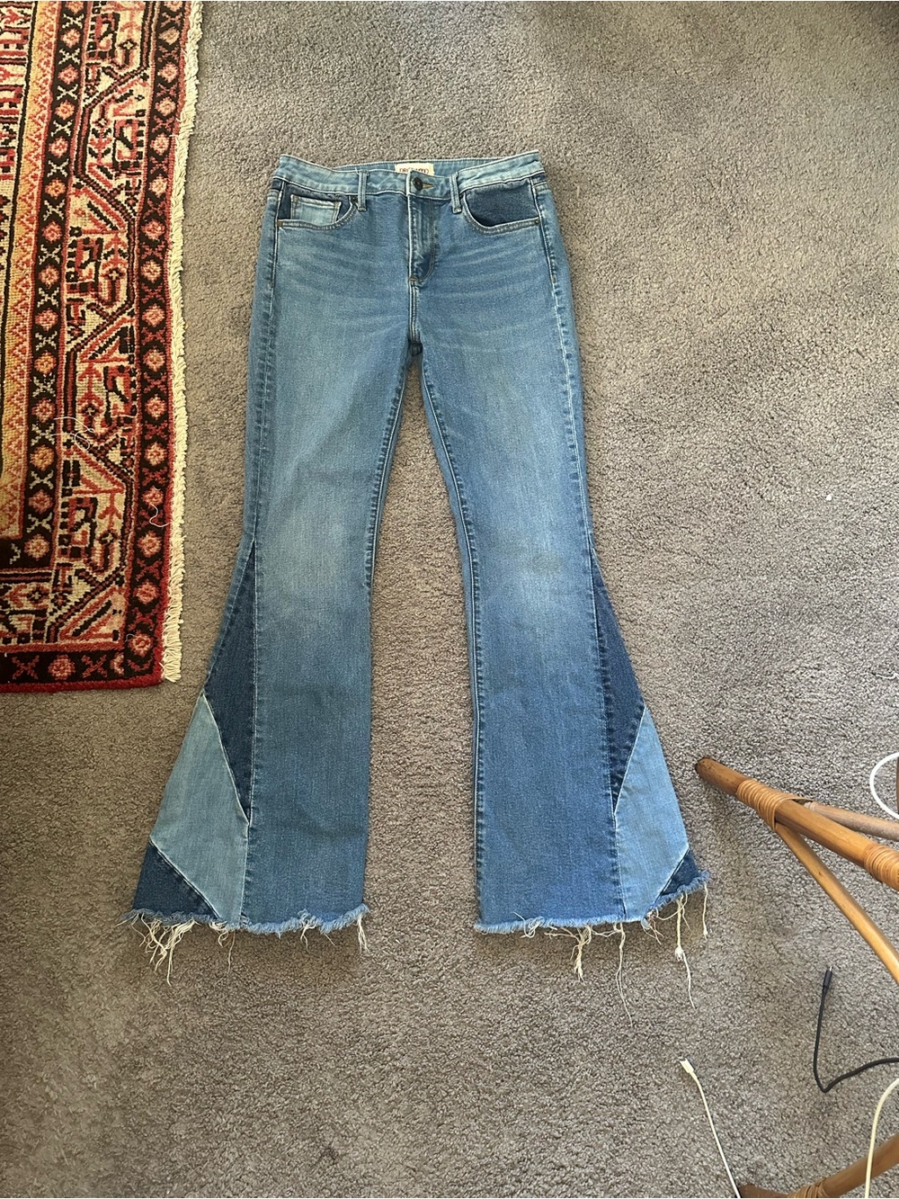 Driftwood Gizelle Patchwork Flare Jeans